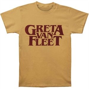 GRETA VAN FLEET Old Gold Logo T-shirt
